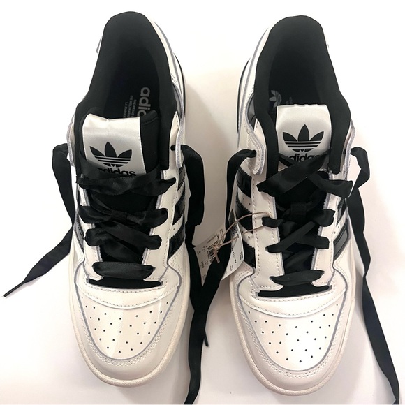Adidas Black and White Forum Low CL Womens size 9 - Picture 7 of 12